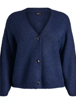 Strickjacke mit V-Ausschnitt