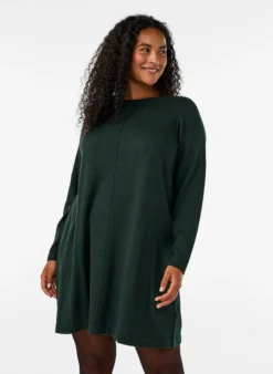 Strickkleid aus Baumwoll-Viskose-Mischung