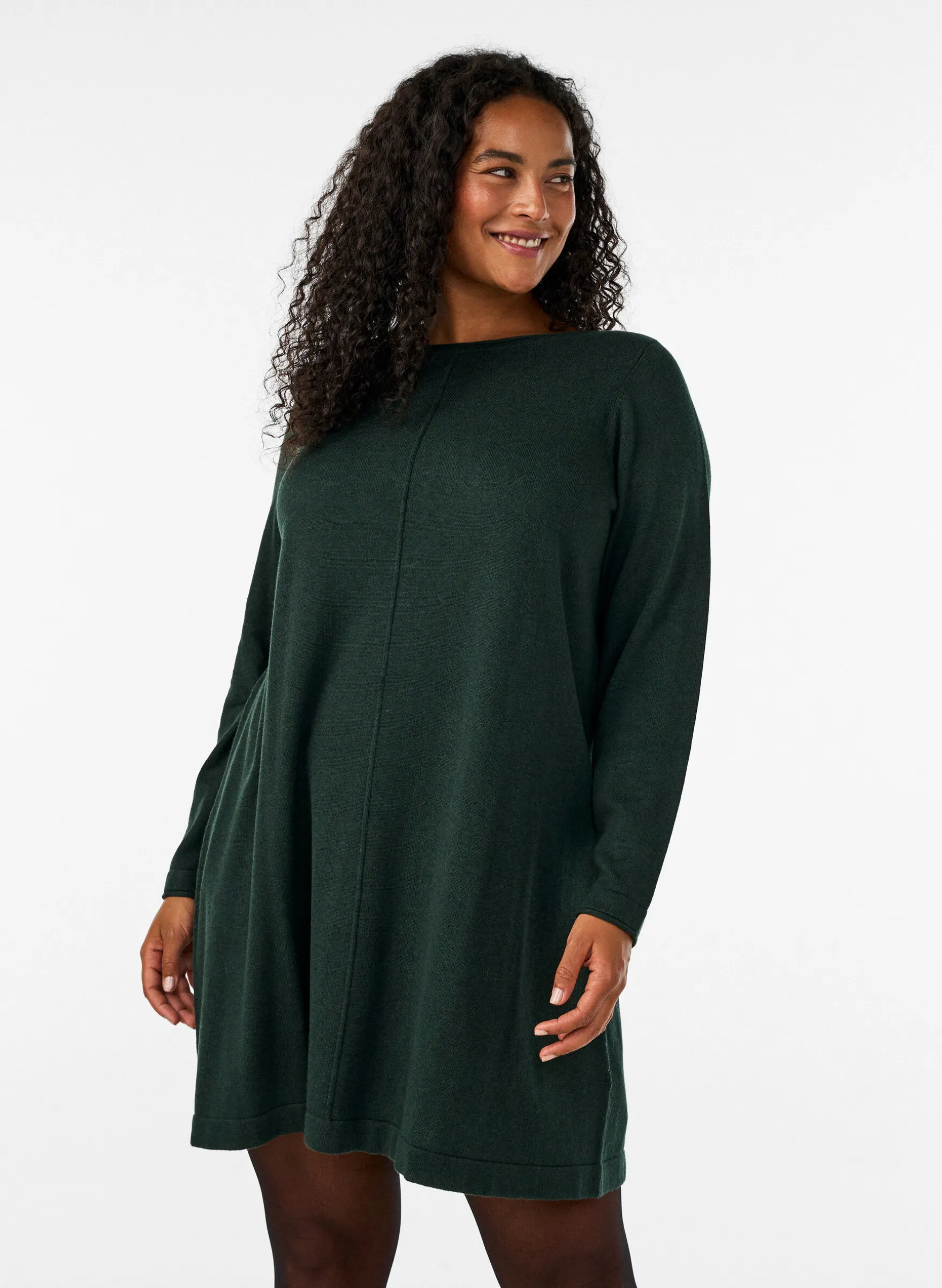 Strickkleid aus Baumwoll-Viskose-Mischung