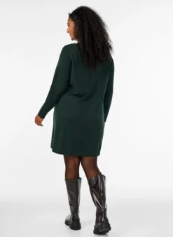 Strickkleid aus Baumwoll-Viskose-Mischung