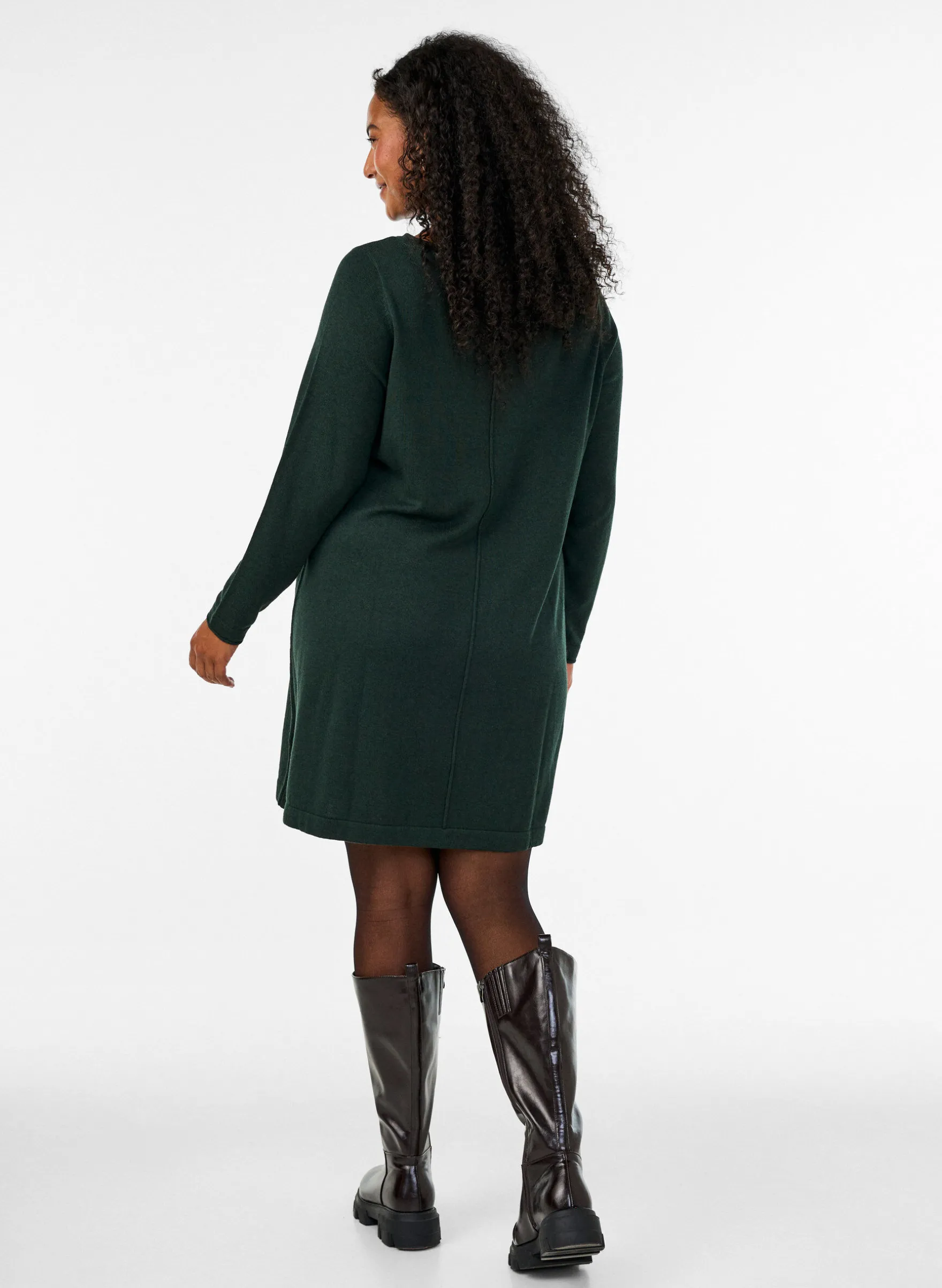 Strickkleid aus Baumwoll-Viskose-Mischung