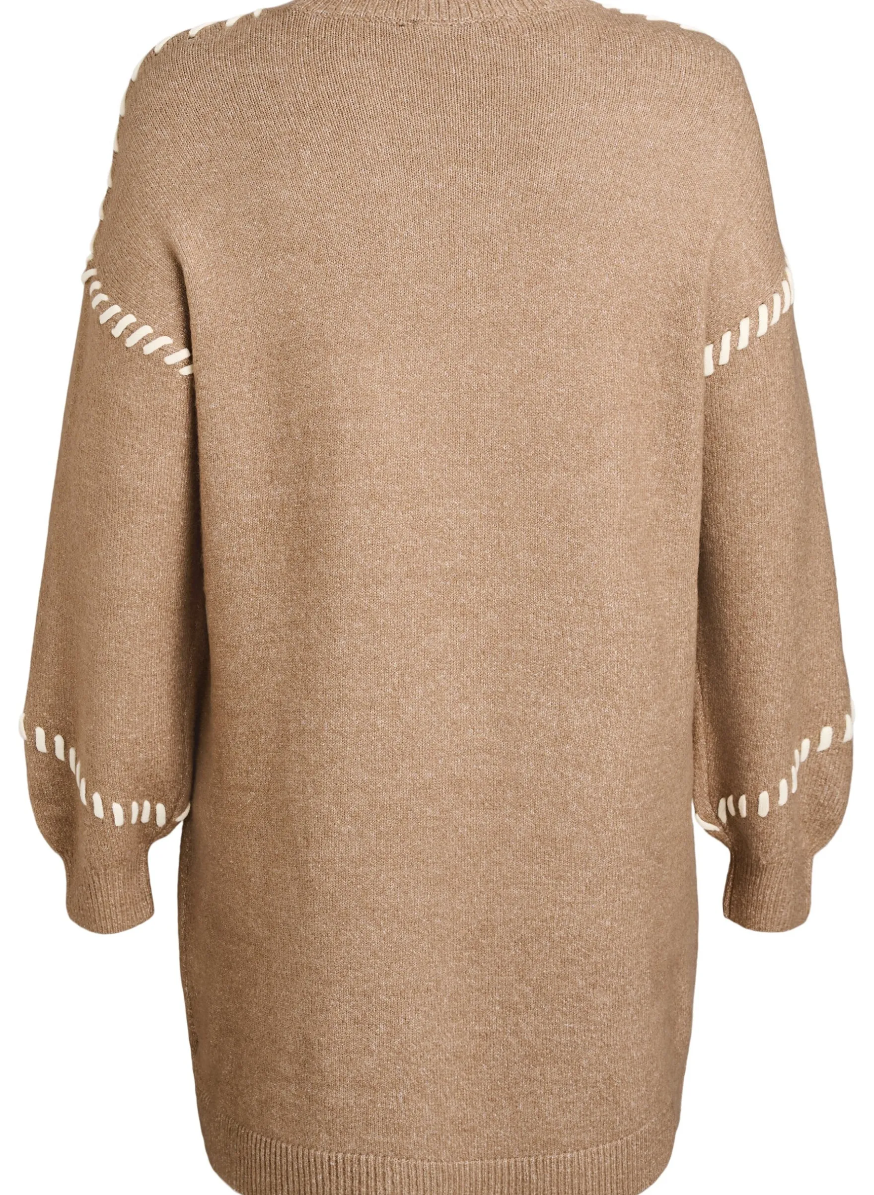 Strickkleid mit Kontrastnähten