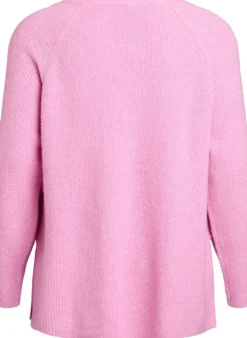 Strickpullover mit Diagonalmuster und Raglanärmeln