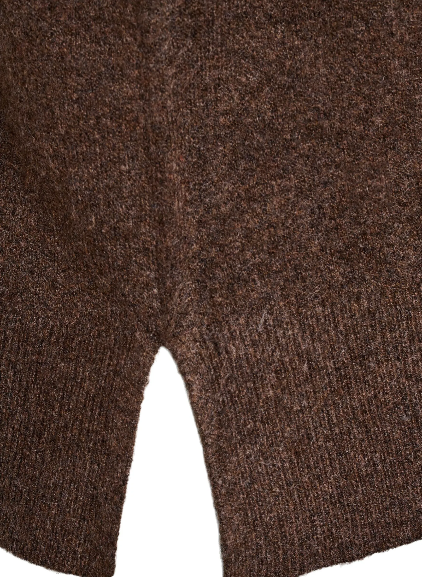 Strickweste mit Rippbändern