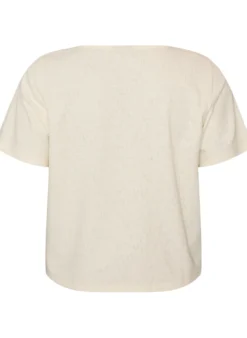 Strukturierte Bluse aus Baumwolle mit Knopfleiste