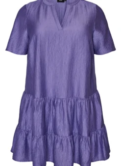 Strukturiertes A-Linien-Kleid