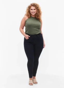 Super Slim Amy Jeans mit hoher Taille