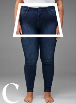 Super Slim-Fit-Jeans mit hoher Taille