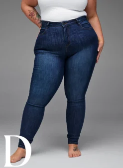 Super Slim-Fit-Jeans mit hoher Taille