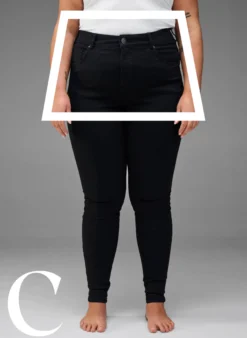 Super Slim-Fit-Jeans mit hoher Taille