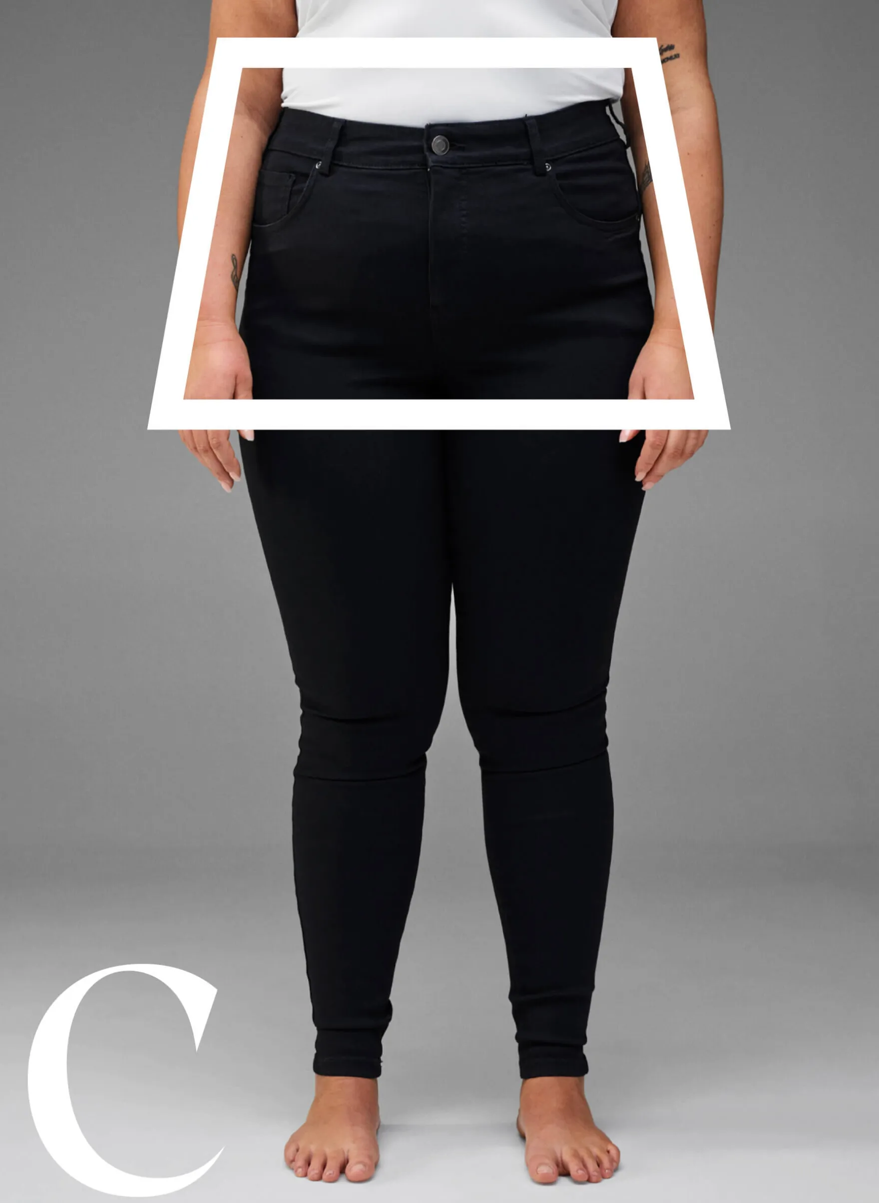 Super Slim-Fit-Jeans mit hoher Taille