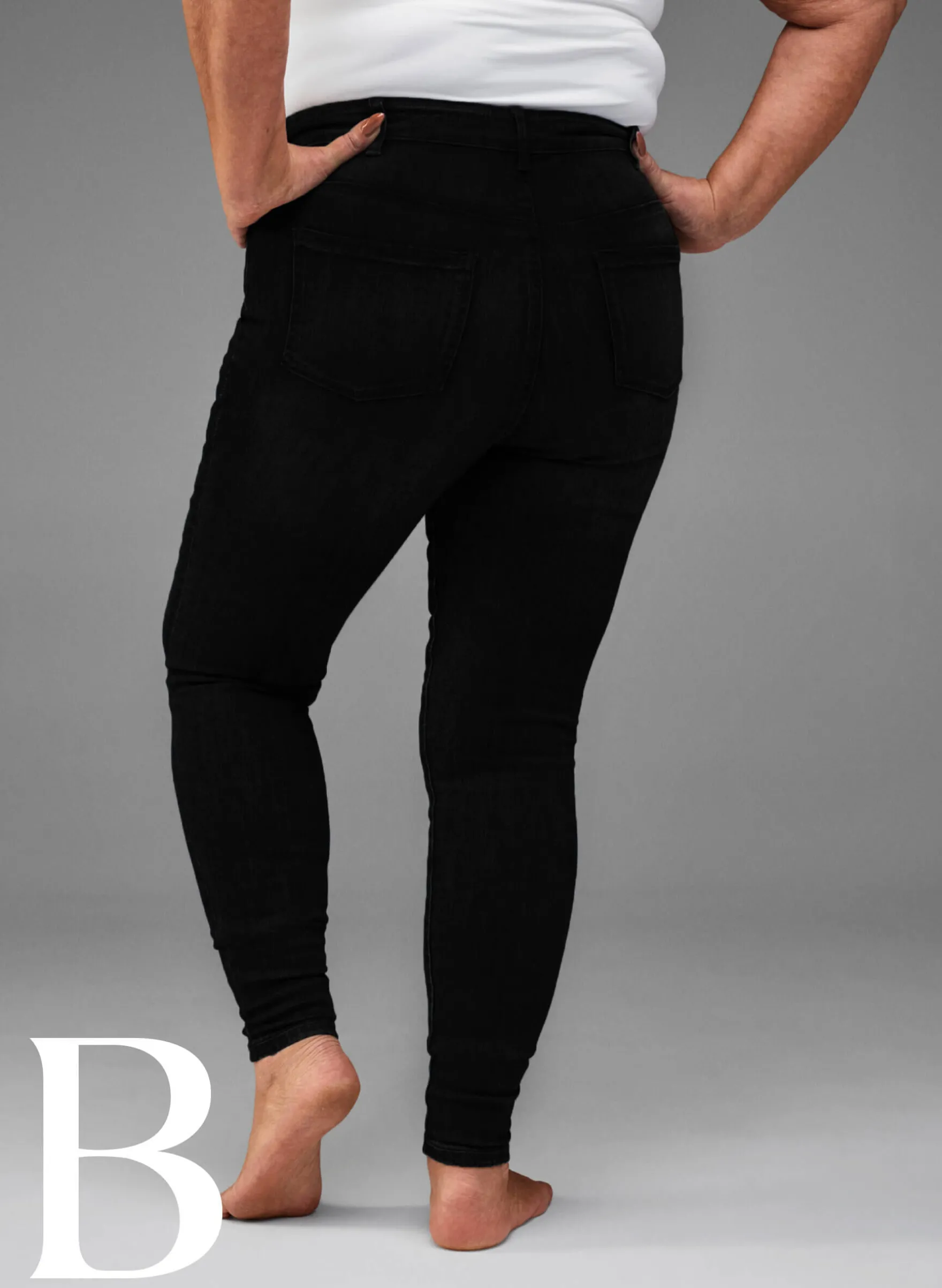 Super Slim-Fit-Jeans mit hoher Taille