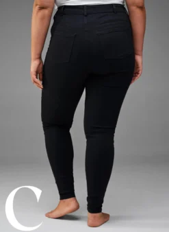 Super Slim-Fit-Jeans mit hoher Taille