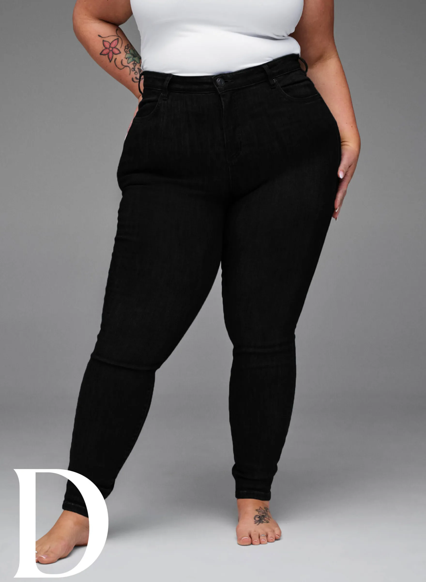 Super Slim-Fit-Jeans mit hoher Taille
