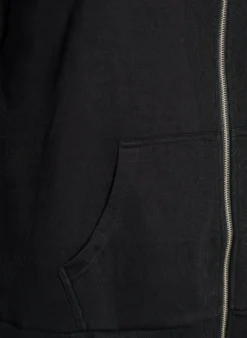 Sweatjacke mit hohem Kragen und Reißverschluss