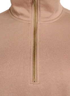 Sweatshirt mit hohem Kragen und Reißverschluss
