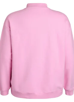 Sweatshirt mit hohem Kragen und langen Ärmeln