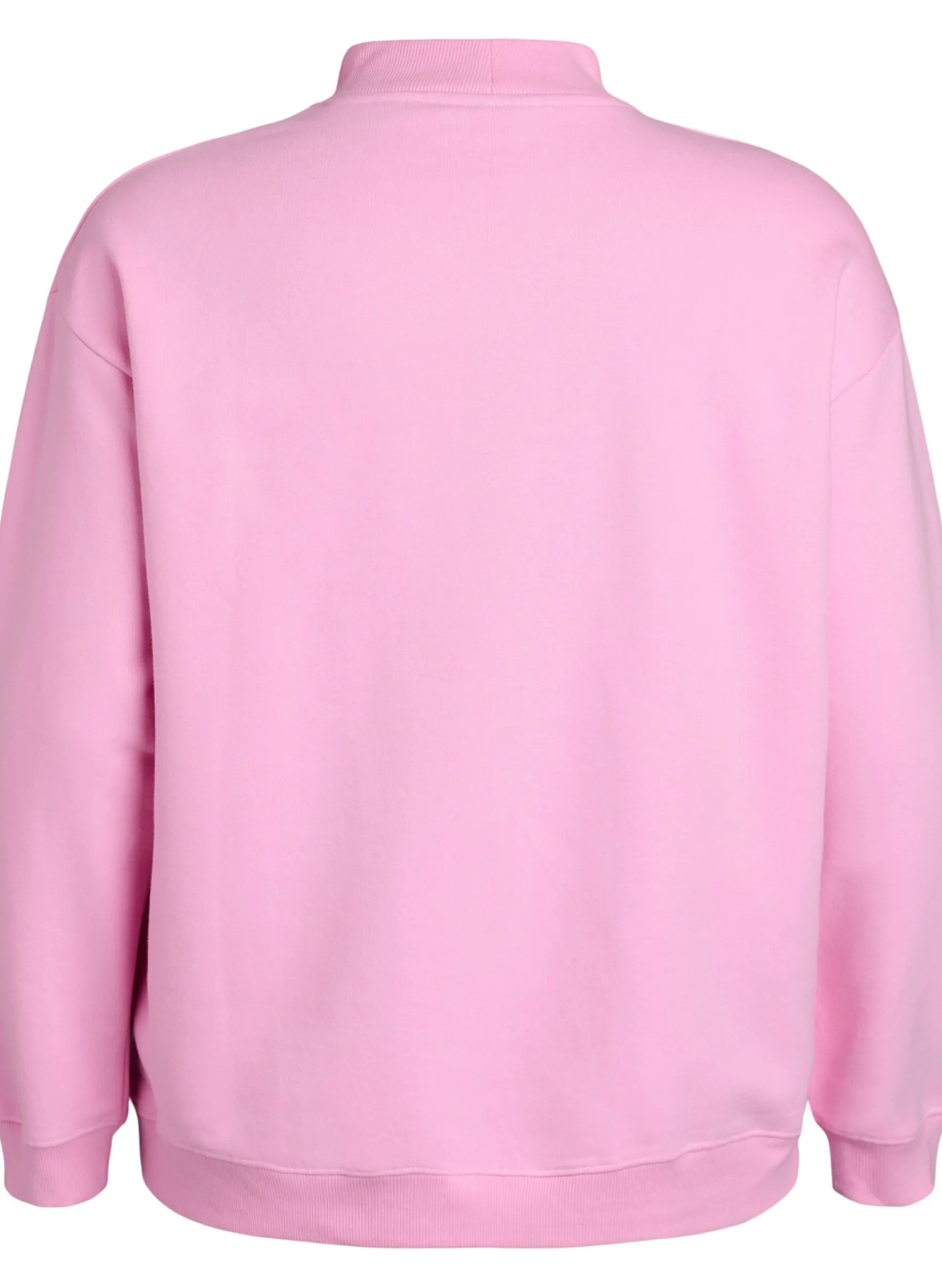Sweatshirt mit hohem Kragen und langen Ärmeln