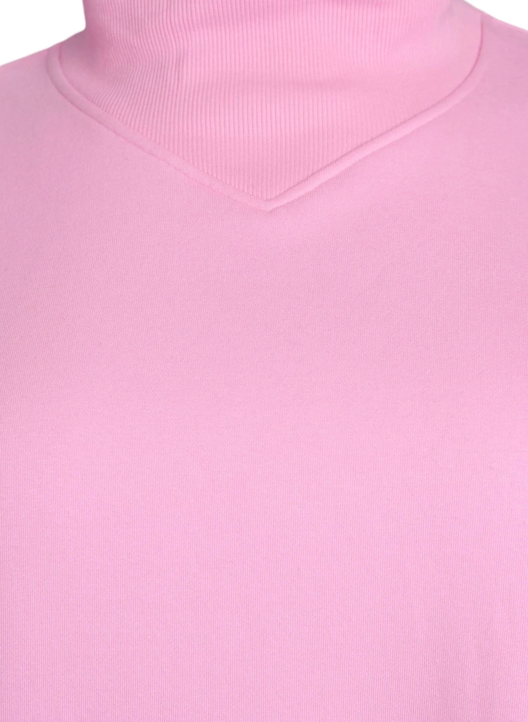 Sweatshirt mit hohem Kragen und langen Ärmeln