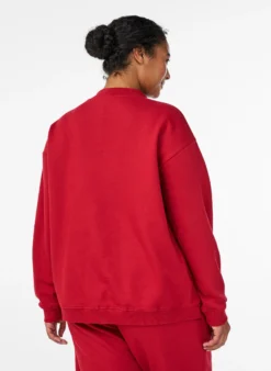 Sweatshirt mit hohem Kragen und langen Ärmeln