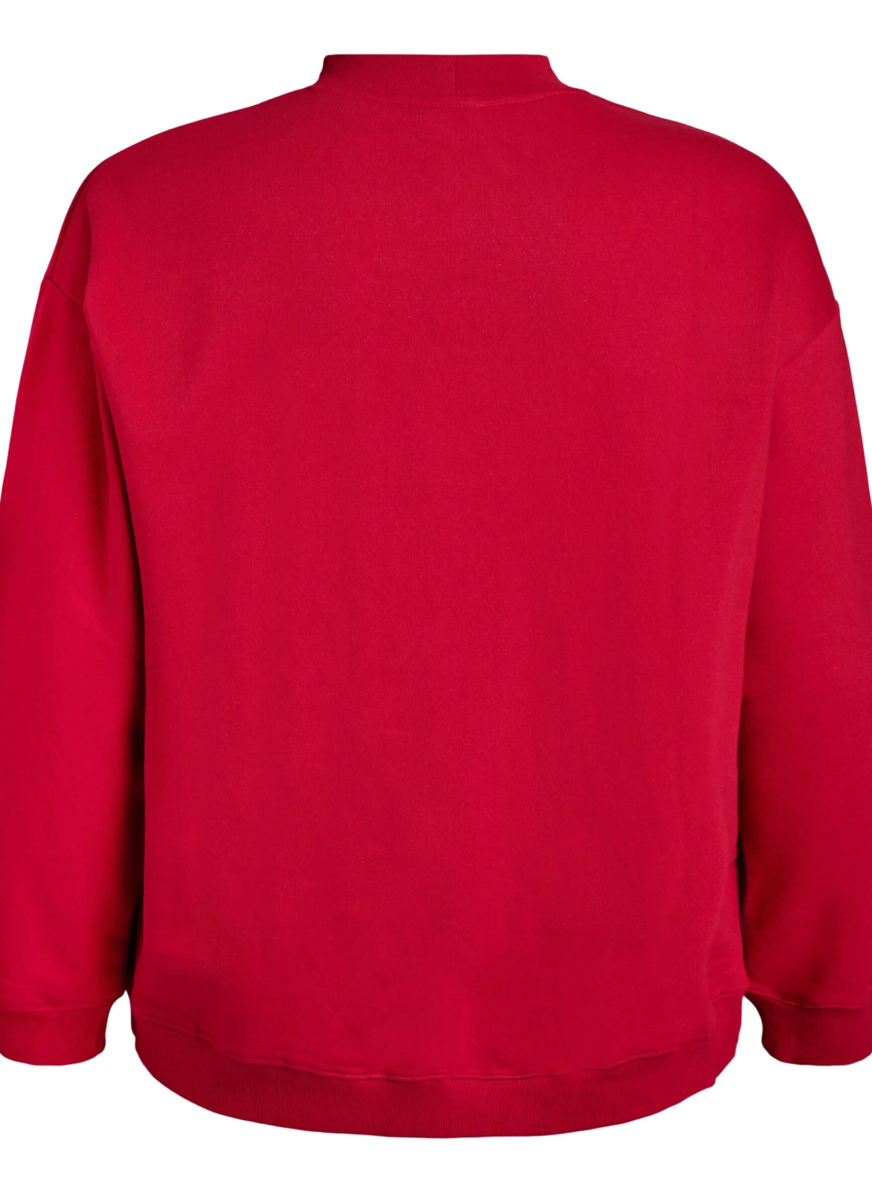 Sweatshirt mit hohem Kragen und langen Ärmeln