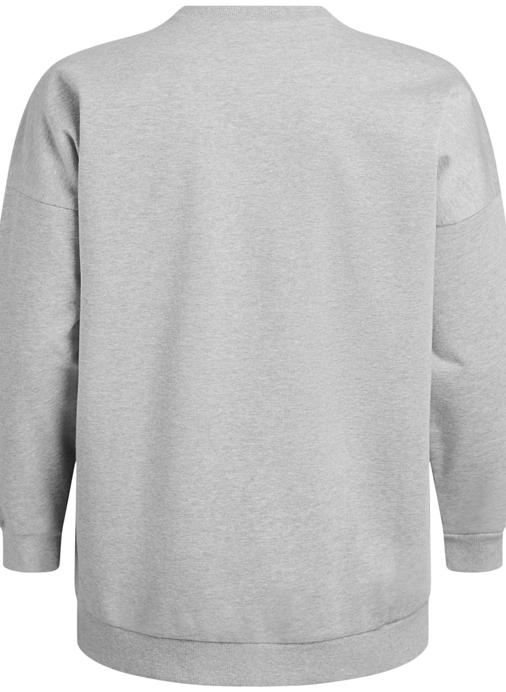 Sweatshirt mit Schlitzen und Glitzerfaden