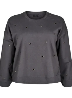 Sweatshirt mit Ösen
