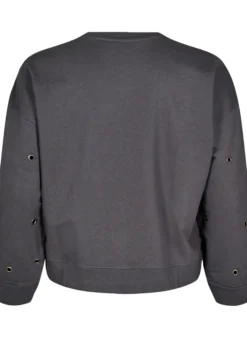 Sweatshirt mit Ösen