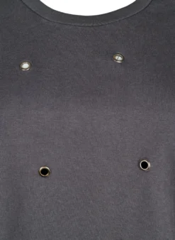 Sweatshirt mit Ösen