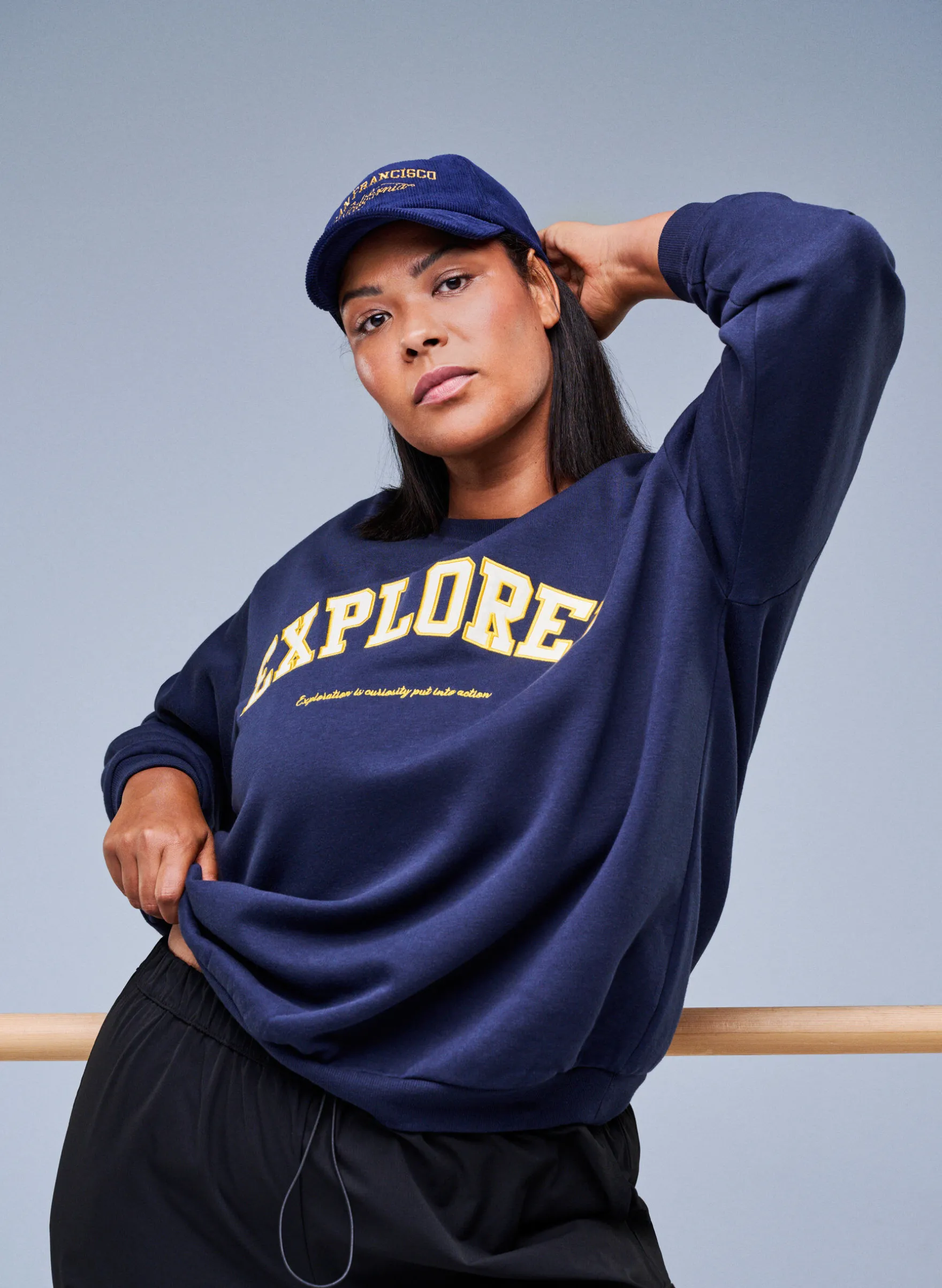 Sweatshirt mit Statement-Detail