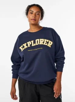 Sweatshirt mit Statement-Detail