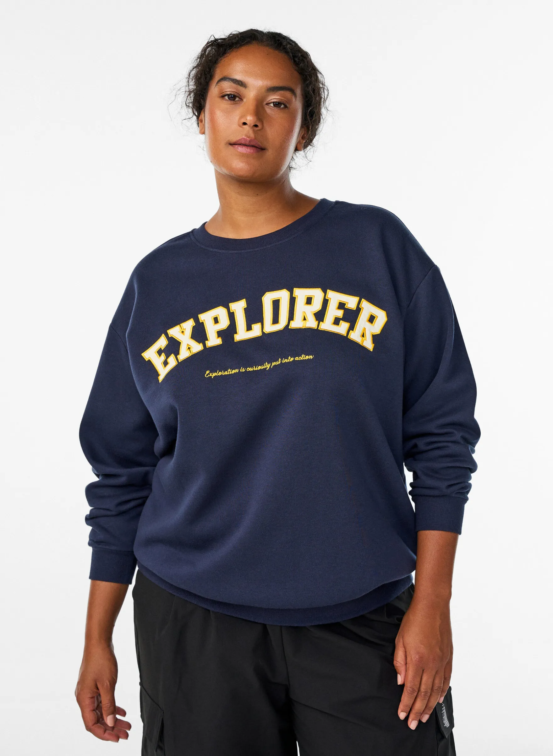 Sweatshirt mit Statement-Detail