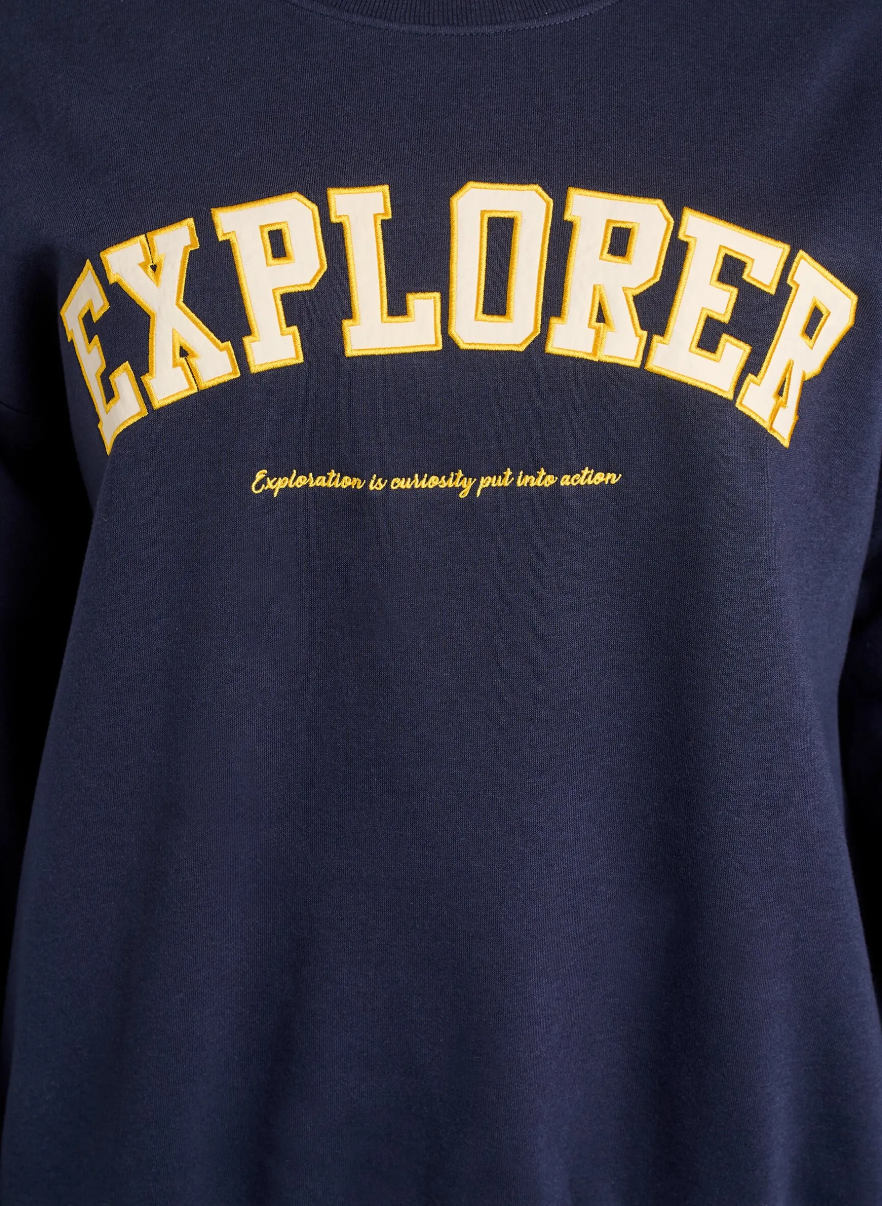 Sweatshirt mit Statement-Detail