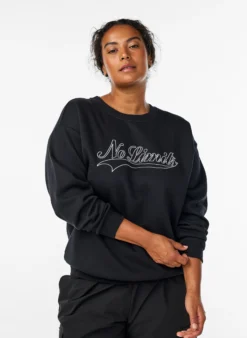 Sweatshirt mit Statement-Detail