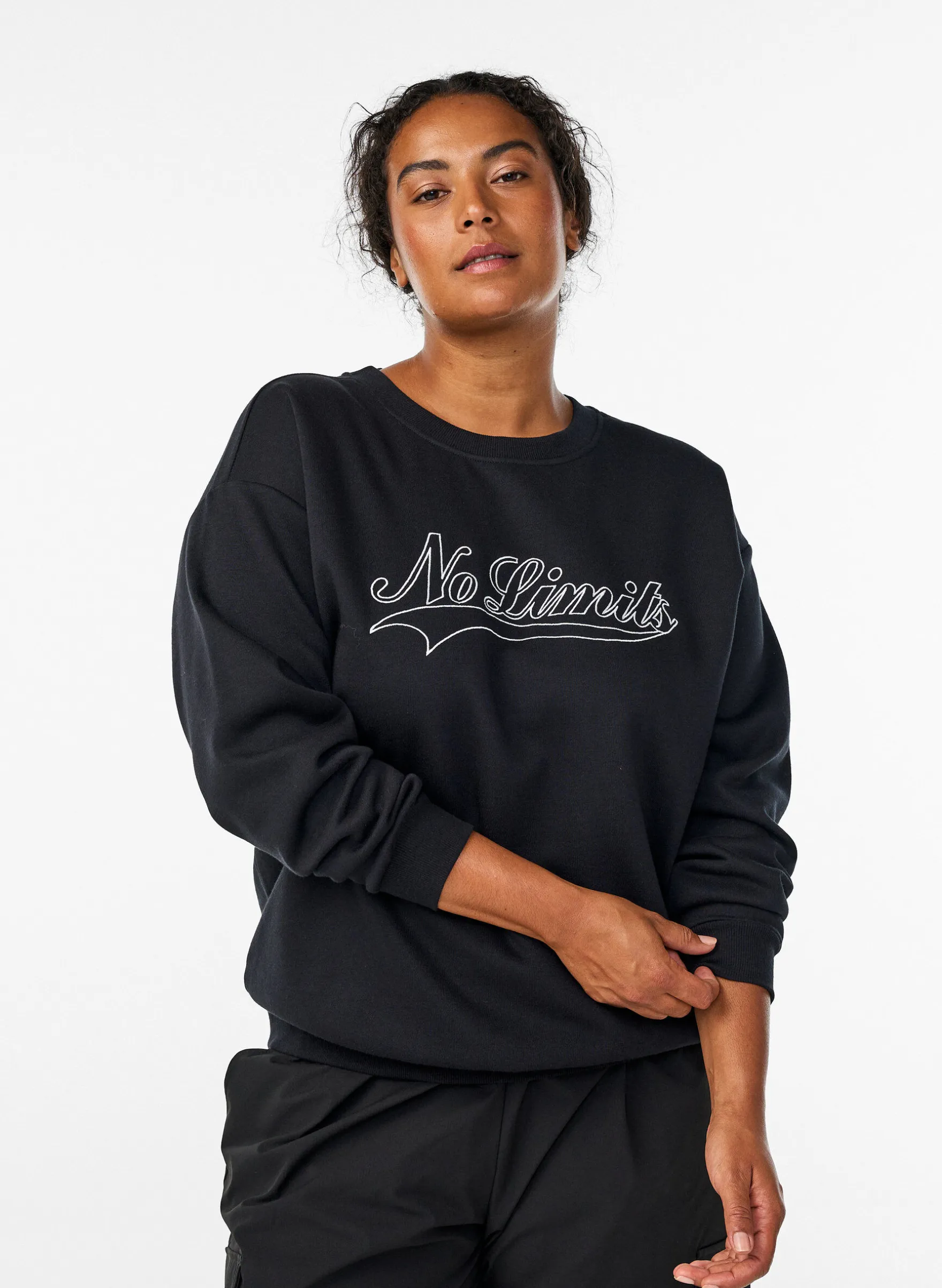 Sweatshirt mit Statement-Detail