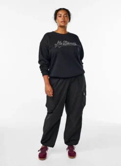 Sweatshirt mit Statement-Detail