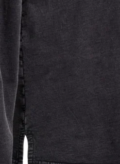 Sweatshirt mit Strasssteinen und Washed-Optik