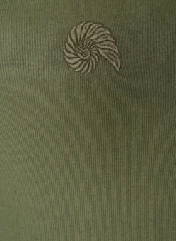Tailleiertes Top mit Motiv