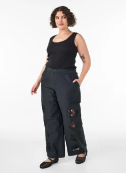 Tailleiertes Top mit Motiv