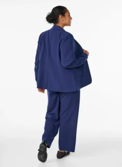 Taillierte Hose mit hoher Taille und gerader Passform