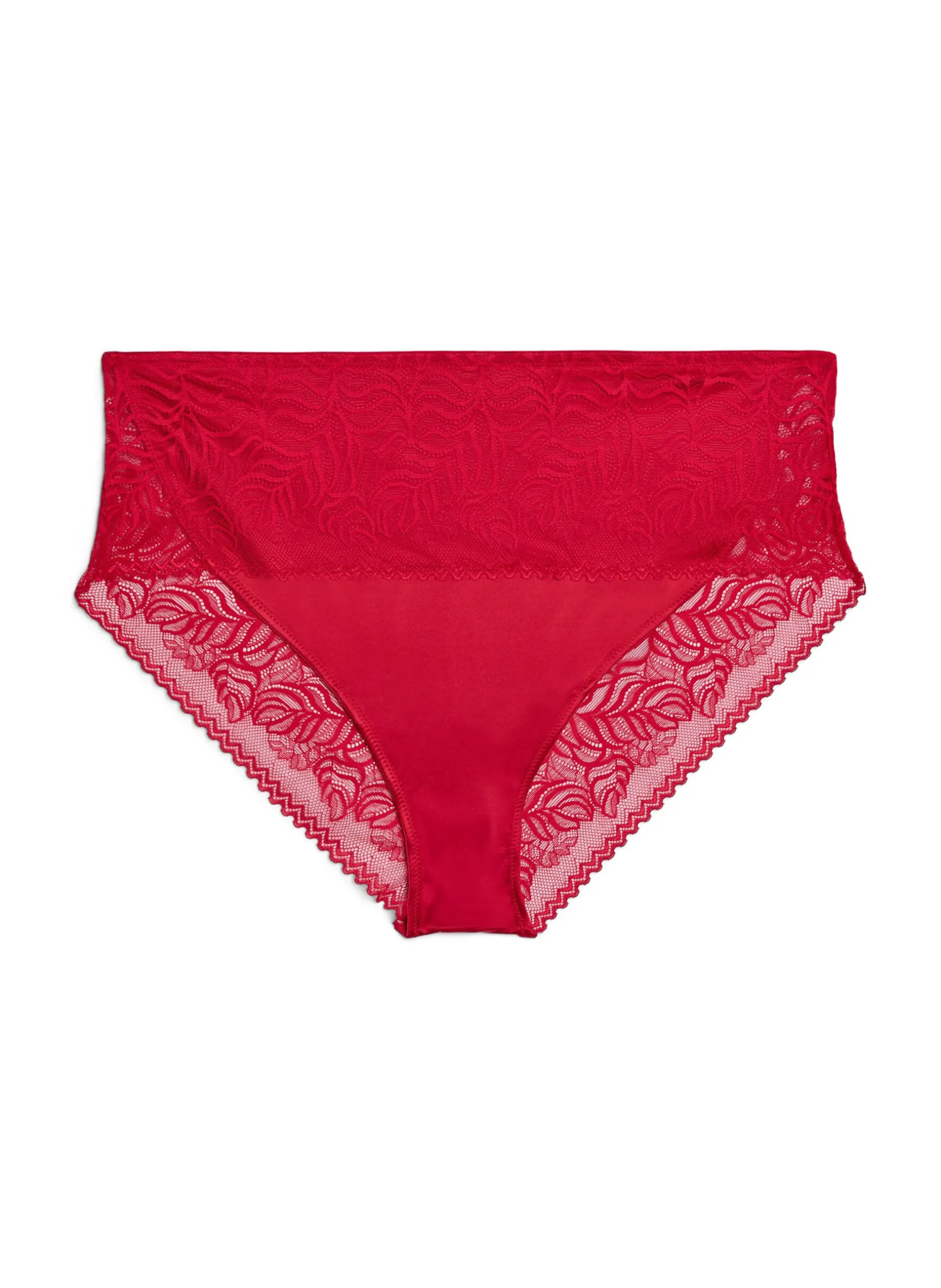 Tai-Slip aus Spitze und glänzender Mikrofaser