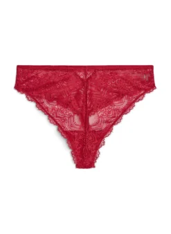 Tanga aus Spitze mit Schlüsselloch-Detail hinten