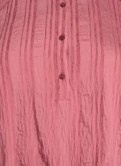 Ton-in-Ton-Bluse mit Knöpfen