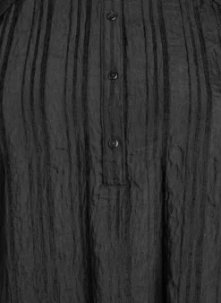 Ton-in-Ton-Bluse mit Knöpfen