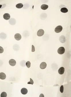 Top im Lagenlook mit Polka-Dot-Muster