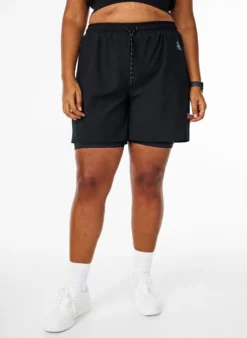 Trainingshorts mit Innenhose