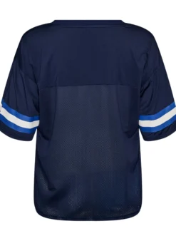 Trainingsshirt mit V-Ausschnitt und Frontprint