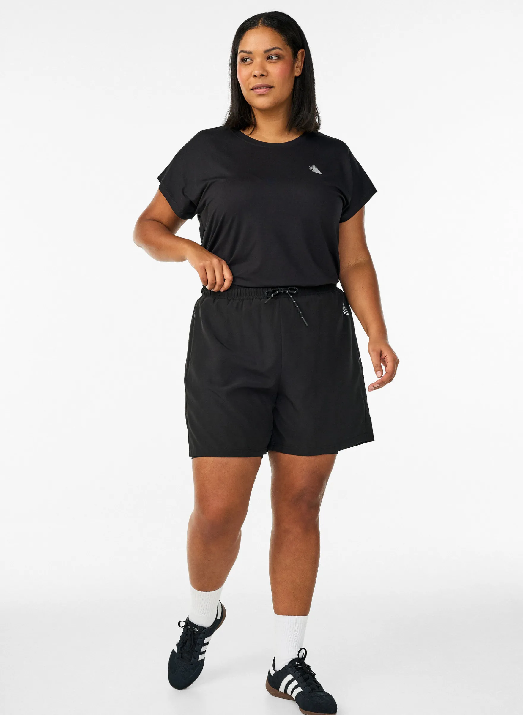 Trainingsshorts mit Innenhose und Handytasche