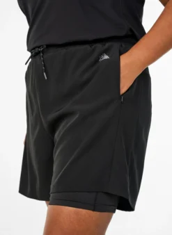 Trainingsshorts mit Innenhose und Handytasche