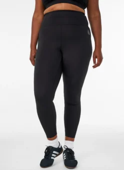 Trainingstights mit hoher Taille und Tasche im Bund